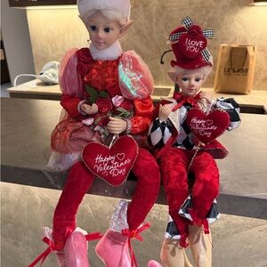 Valentine's Day Elf Costume Set - Red and White